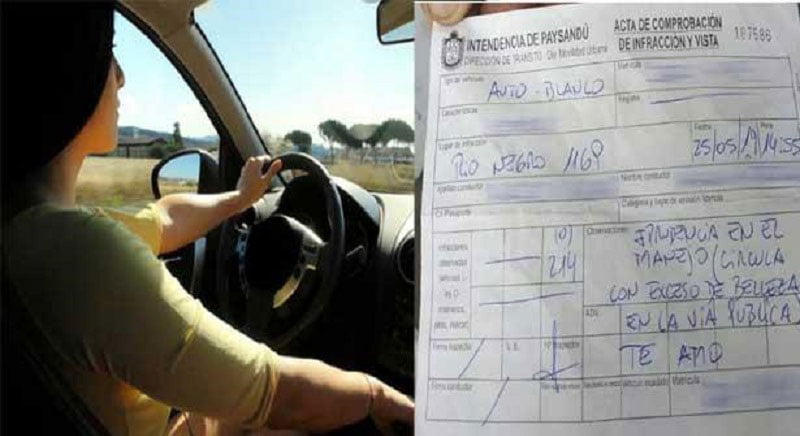 অতিরিক্ত সুন্দরী হওয়ায় ট্রাফিকের জরিমানা!