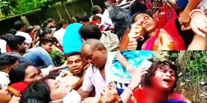ভ্যাকসিনের লাইনে চরম বিশৃঙ্খলা, হুড়োহুড়িতে পদপিষ্ট ‘লক্ষ্মীরা’, আহত ৩০ (ভিডিও) - West Bengal News 24