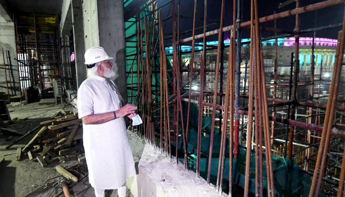 আমেরিকা থেকে ফিরেই সংসদ ভবনের নির্মাণস্থল পরিদর্শনে মোদি - West Bengal News 24