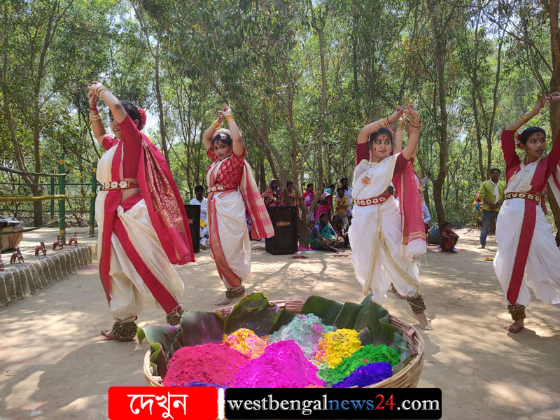 দোলে রঙিন অরণ্যসুন্দরী, আবিরে রাঙা পর্যটকরাও - West Bengal News 24