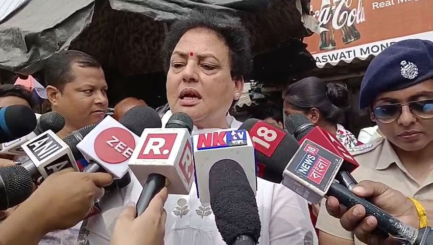 Rekha Sharma at Sandeshkhali Live : সন্দেশখালিতে জাতীয় মহিলা কমিশনের চেয়ারপার্সন রেখা শর্মা - West Bengal News 24