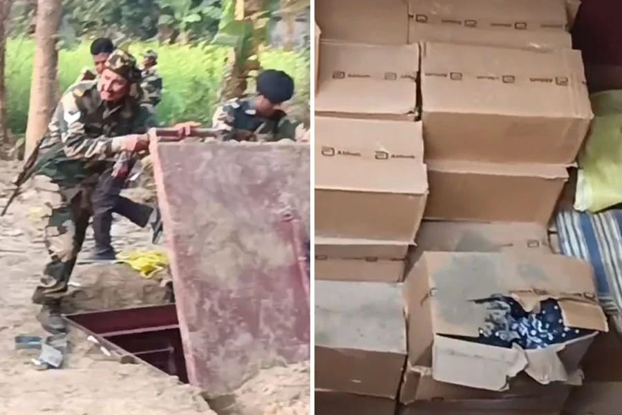 বাংলাদেশে পাচারের আগেই নদীয়ায় উদ্ধার ৬২ হাজার বোতল নিষিদ্ধ কফ সিরাপ! তদন্তে বিএসএফ - West Bengal News 24