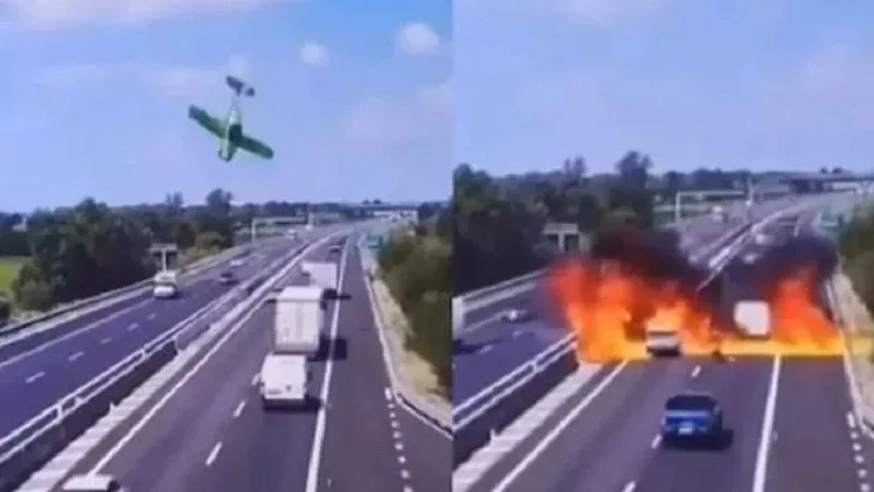 এবার ইতালিতে রাস্তার মাঝখানে উড়োজাহাজ বিধ্বস্ত - West Bengal News 24 এবার ইতালিতে রাস্তার মাঝখানে উড়োজাহাজ বিধ্বস্ত - West Bengal News 24