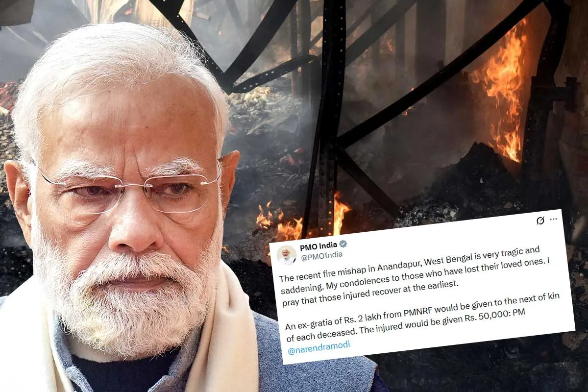 আনন্দপুর অগ্নিকাণ্ডে শোকস্তব্ধ বাংলা, নিহত ও আহতদের জন্য আর্থিক সাহায্য ঘোষণা প্রধানমন্ত্রীর - West Bengal News 24 আনন্দপুর অগ্নিকাণ্ডে শোকস্তব্ধ বাংলা, নিহত ও আহতদের জন্য আর্থিক সাহায্য ঘোষণা প্রধানমন্ত্রীর - West Bengal News 24