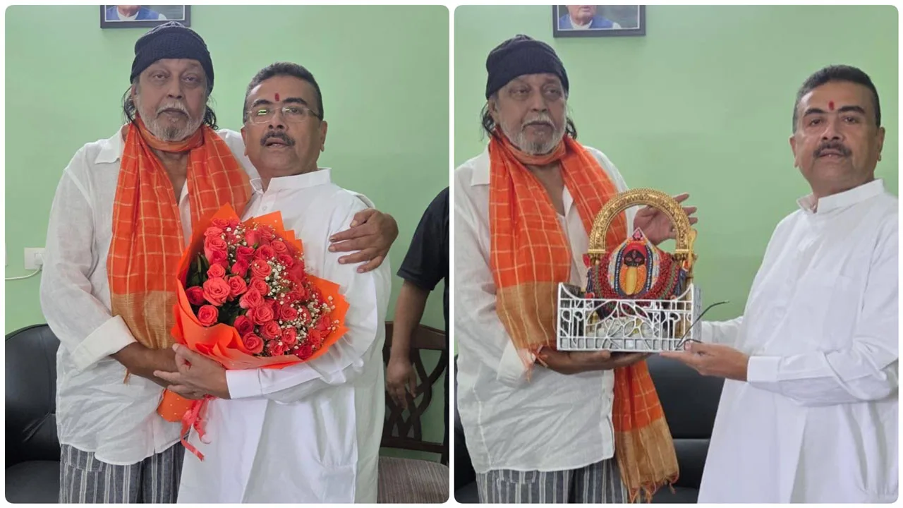 Mithun-Suvendu Meet : ‘এর থেকে ভালো মুখ্যমন্ত্রী হয় না!’ নিউটাউনে মিঠুনের বাড়িতে শুভেন্দু, মহাগুরুর মুখে ‘সেরা’ তকমা - West Bengal News 24 Mithun-Suvendu Meet : ‘এর থেকে ভালো মুখ্যমন্ত্রী হয় না!’ নিউটাউনে মিঠুনের বাড়িতে শুভেন্দু, মহাগুরুর মুখে ‘সেরা’ তকমা - West Bengal News 24