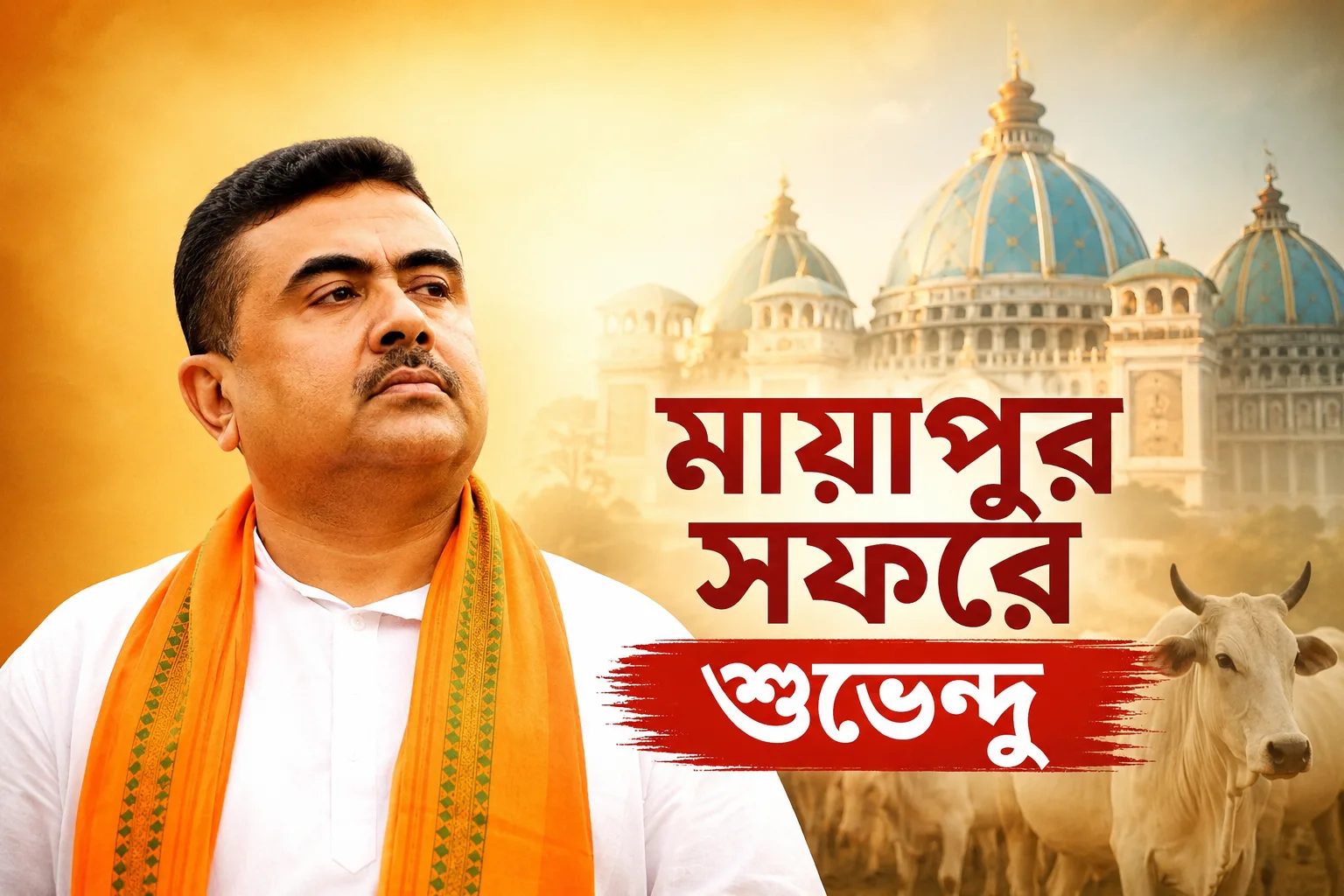লক্ষ্মীবারেই মায়াপুরে ‘মুখ্যমন্ত্রী’ শুভেন্দু! গো-পুজো থেকে সাধুসঙ্গ, তবে কি বড় কোনো মহোৎসবের প্রস্তুতি? - West Bengal News 24 লক্ষ্মীবারেই মায়াপুরে ‘মুখ্যমন্ত্রী’ শুভেন্দু! গো-পুজো থেকে সাধুসঙ্গ, তবে কি বড় কোনো মহোৎসবের প্রস্তুতি? - West Bengal News 24