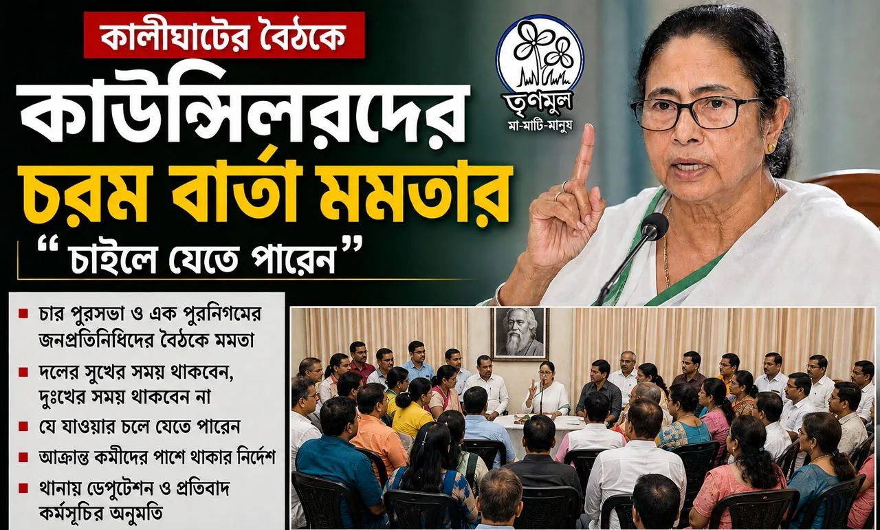 ‘চাইলে যেতে পারেন’! কালীঘাটের বৈঠকে কাউন্সিলরদের চরম বার্তা মমতার, কাকলির জায়গায় বড় দায়িত্বে তাপস - West Bengal News 24 ‘চাইলে যেতে পারেন’! কালীঘাটের বৈঠকে কাউন্সিলরদের চরম বার্তা মমতার, কাকলির জায়গায় বড় দায়িত্বে তাপস - West Bengal News 24
