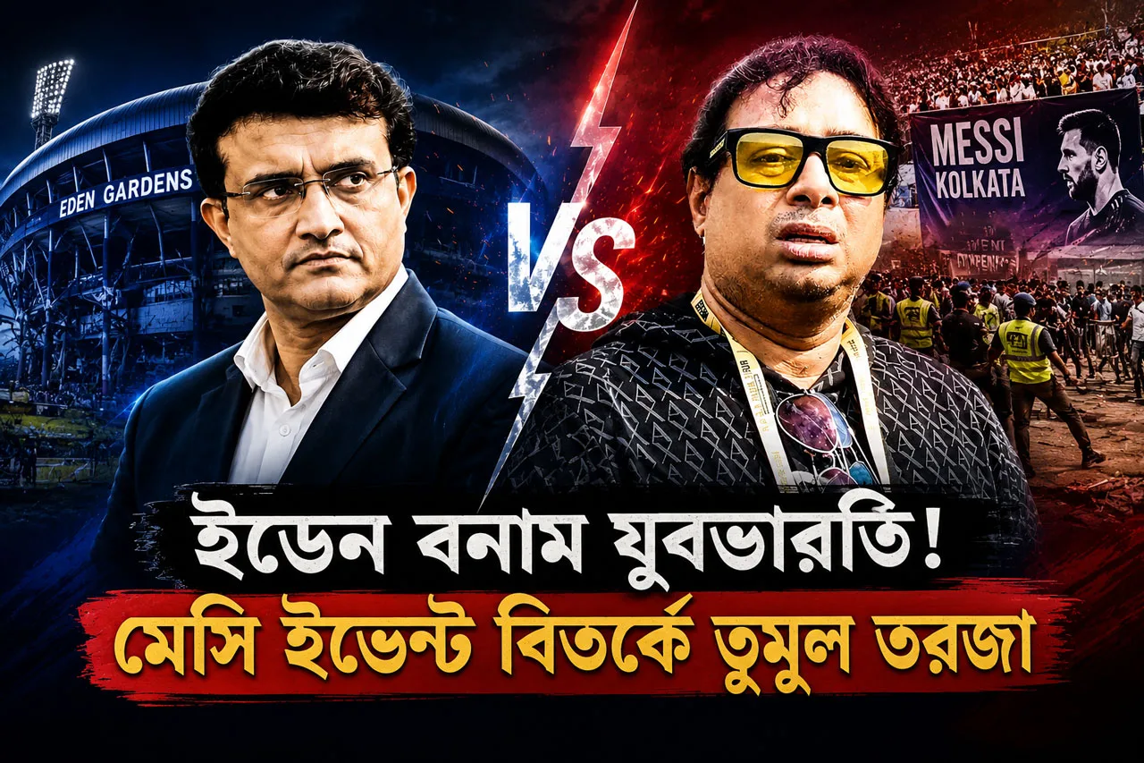 ⚡ ‘মেসি ইভেন্ট ইডেনেই চেয়েছিলাম, মেলেনি অনুমতি!’ সৌরভের দাবিতে শতদ্রুর বিস্ফোরক পালটা, যুবভারতীর তাণ্ডব নিয়ে তুঙ্গে তরজা! - West Bengal News 24