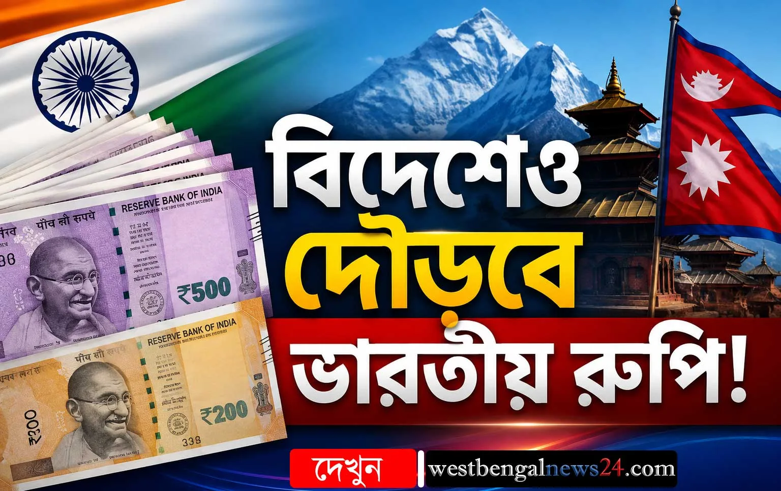 বড় খবর! বিদেশেও চলবে ভারতীয় রুপি, পকেটে রাখা যাবে হাজার হাজার টাকা: দেখে নিন নয়া নিয়ম - West Bengal News 24