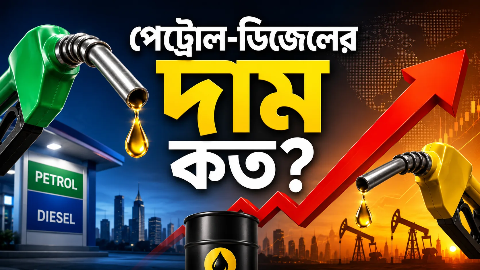 অপরিশোধিত তেলের ওঠানামায় পেট্রোল-ডিজেলের দামে কি কোনো প্রভাব পড়ল? দেখুন আজকের শহরভিত্তিক রেটচার্ট - West Bengal News 24
