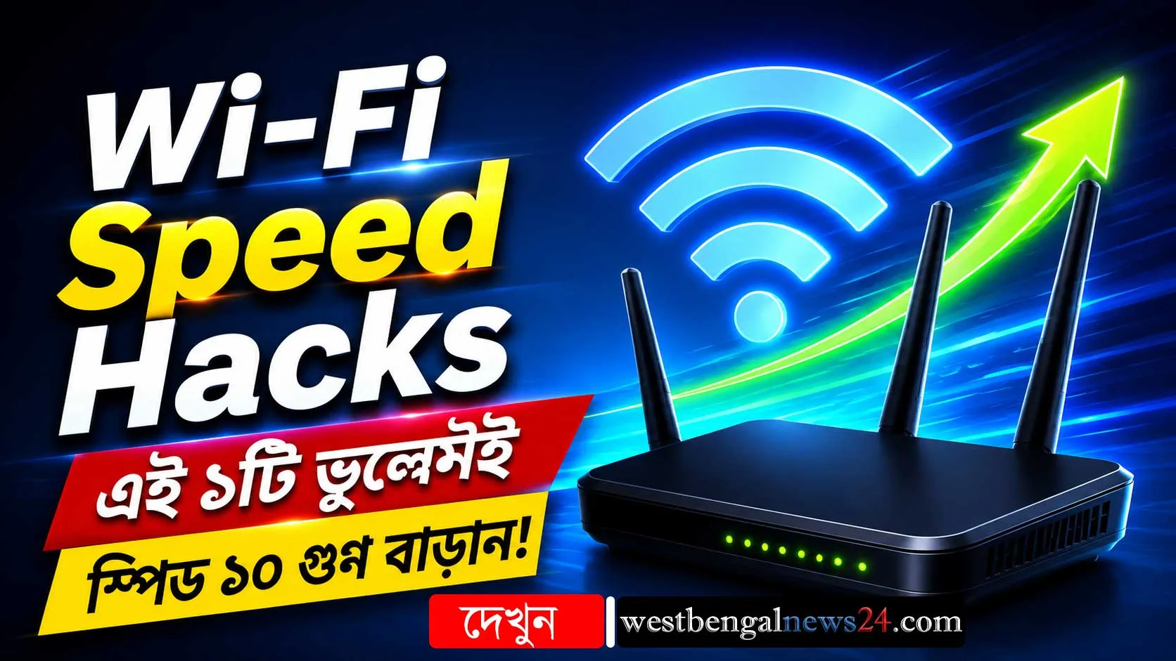 Wi-Fi Speed Hacks : রাউটারে এই ১টি ভুল করলেই স্লো হবে নেট! স্পিড ১০ গুণ বাড়াতে আজই সরান এই জিনিসগুলি 🚀 - West Bengal News 24