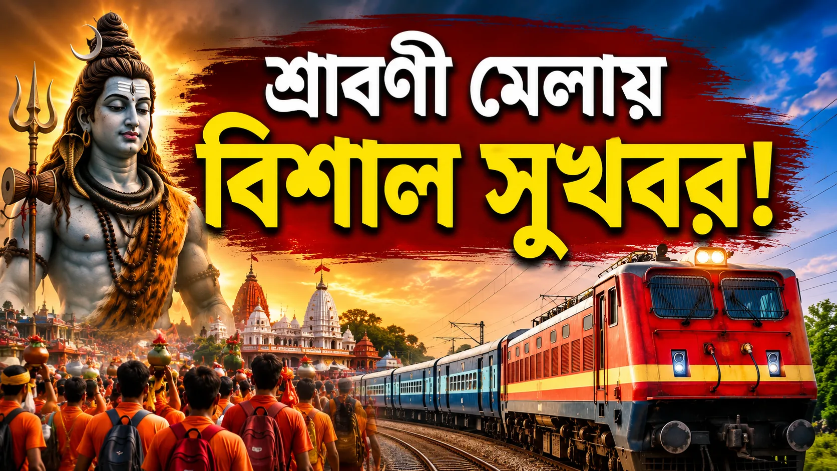 শ্রাবণী মেলায় পুণ্যার্থীদের জন্য বিশাল সুখবর! ভক্তদের ভিড় সামলাতে একগুচ্ছ স্পেশাল ট্রেন রেলের; দেখে নিন রুট ও সময়সূচি - West Bengal News 24